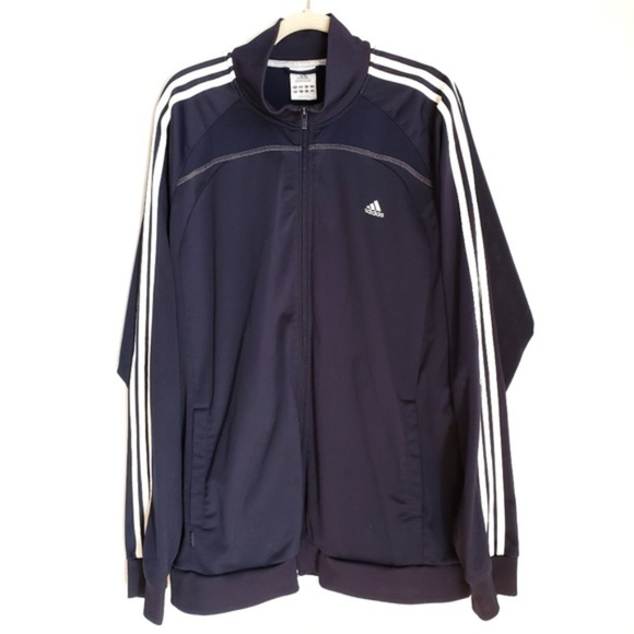 adidas Other - Adidas Full Zip Navy Track Jacket 2XL